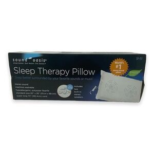 Sound Oasis SP-151 Sleep Therapy‎ Pillow Volume Control Tinnitus 20"x26" NEW